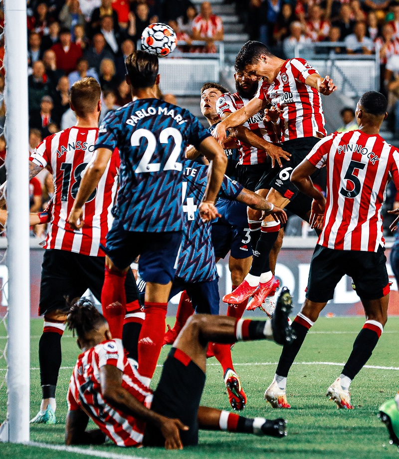 برينتفورد يهزم آرسنال (المصدر: حساب برينتفورد الرسمي على تويتر)