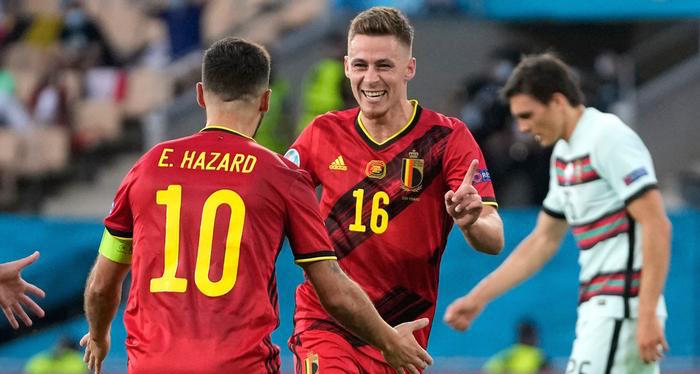 هازارد ينهي مسيرة رونالدو في بطولة يورو 2020