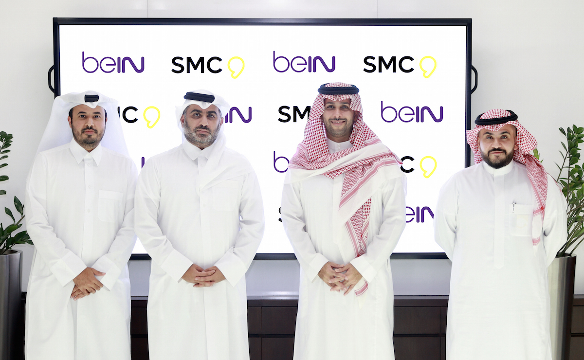 Group photo of beIN MEDIA GROUP & SMC Executives (Image credit: beIN Media Group)