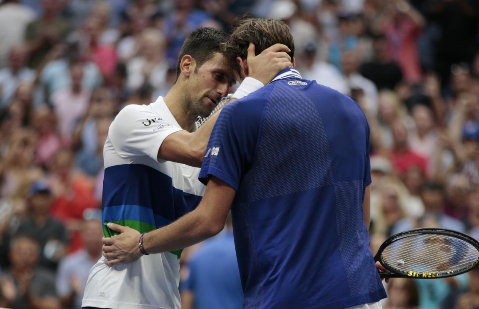 Djokovic and Medvedev (Photo: AFP)