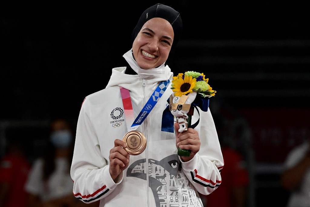 Hedaya Malak at the Tokyo Olympics (Photo: AFP)