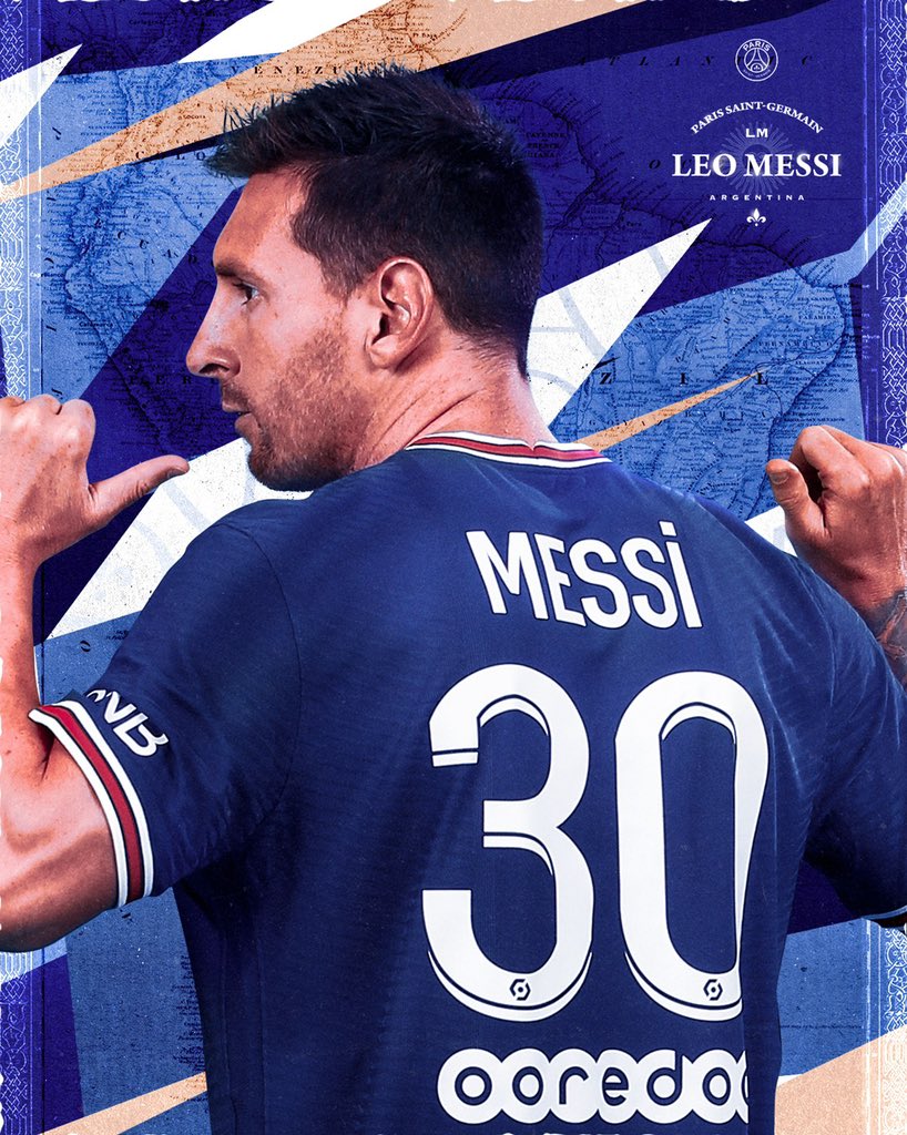 Messi joins PSG (Photo: @PSG_English)