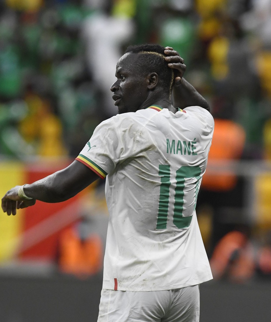 Sadio Mane, the man of the match against Benin, at the Stade Me. Abdoulaye Wade of Diamniadio on June 4, 2022, during the first day of the CAN 2022 qualifiers against Benin. (Photo by SEYLLOU / AFP)