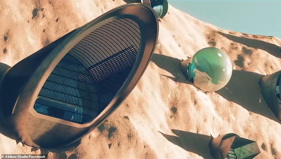 city on Mars the red planet