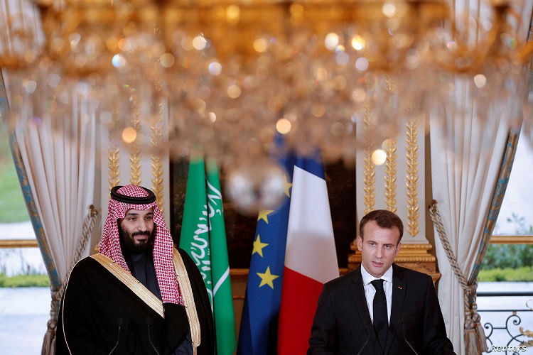 محمد بن سلمان وماكرون