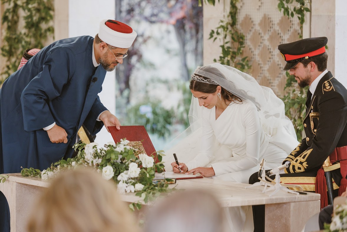 الأمير الحسين والأميرة رجوة