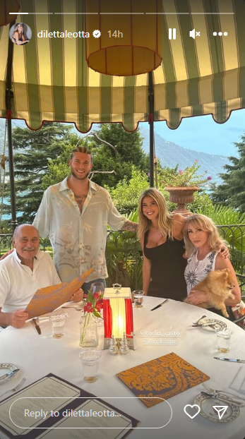 Loris Karius meets diletta leotta parents Ofelia Castorina and Rori Leotta
