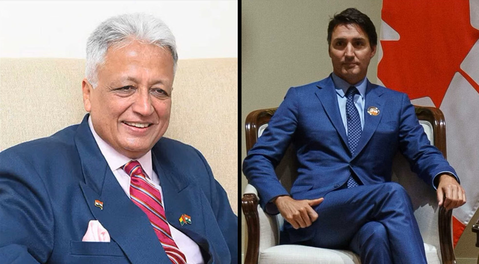 رئيس الوزراء الكندي جاستن ترودو و ديباك فوهرا