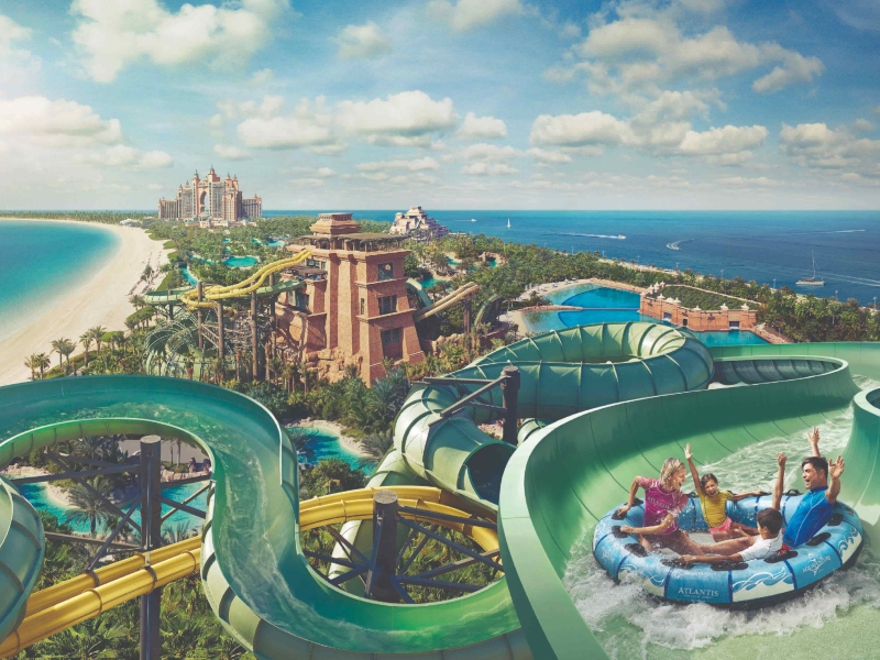 أشهر الحدائق المائية في دبي