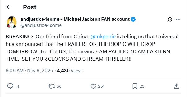 Michael Jackson biopic movie