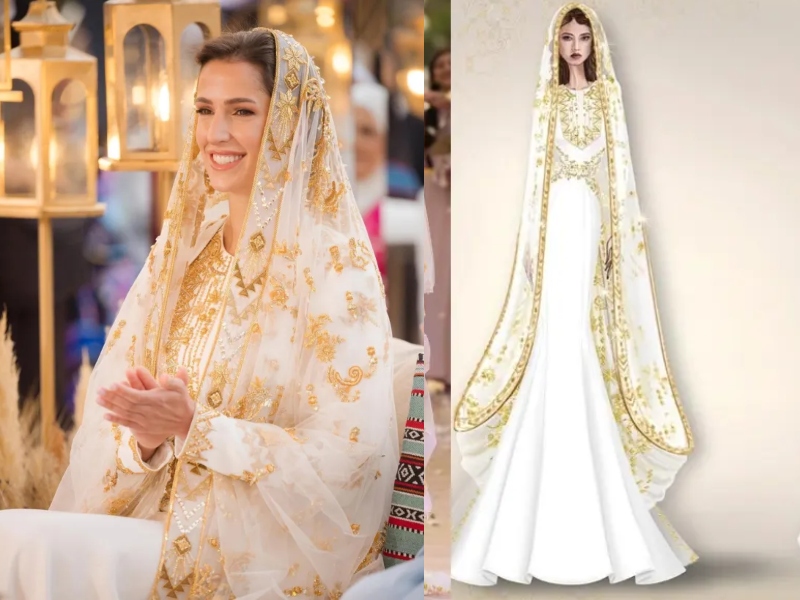 من هو مصمم فستان زفاف الآنسة رجوة ؟