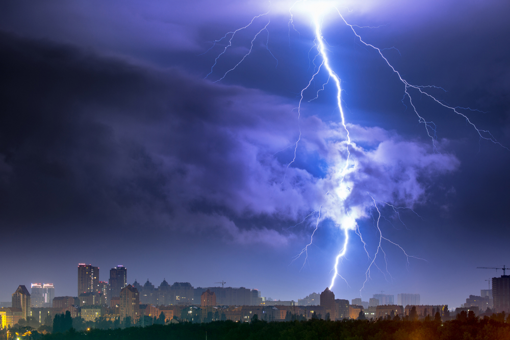 lightning strikes