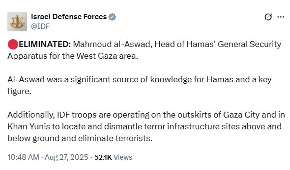 Hamas leader Mahmoud al-Aswad