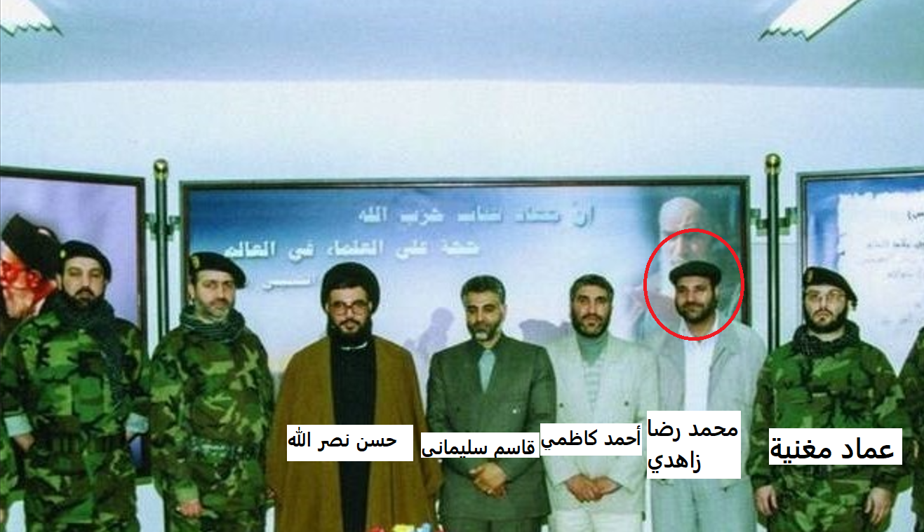 حسن نصرالله وقيادات من الحرس الثوري الإيراني