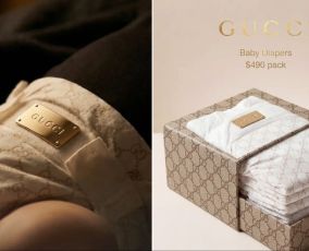 Gucci $490 baby diapers