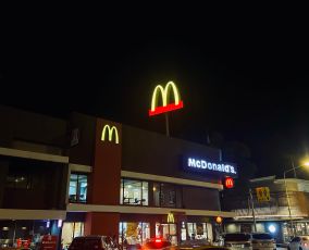 McDonald's at a rest stop on the motorway