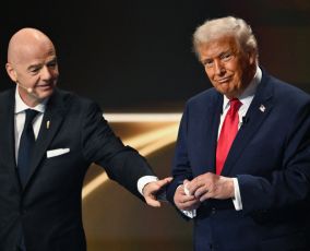 FIFA President Infantino with US President Trump