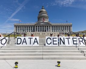 AI Data center protest in the US