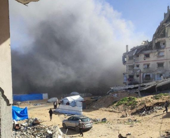 استهداف مقر شرطة في غزة