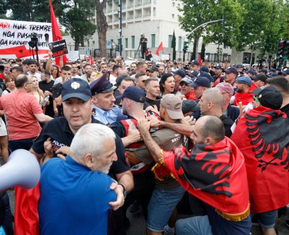 Massive protests grip Albania over controversial Sazan Island mega-resort 