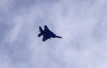 Israeli fighter jet flies over the southern Lebanese