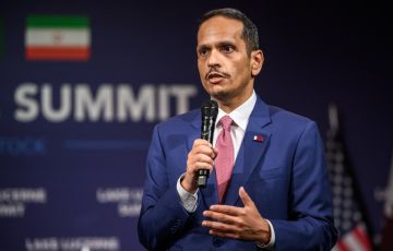 Qatari PM speaks at Lucerne Summit