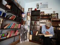 Aramaic was once widely used in Maalula, a mountain village etched out in the cliff face and full of churches, convents, and monasteries, and considered the symbol of Christian presence in the Damascus region. LOUAI BESHARA / AFP