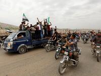 Sarout, 27, was among dozens of fighters killed since June 6 in clashes with regime forces on the edges of the Idlib region. OMAR HAJ KADOUR / AFP 