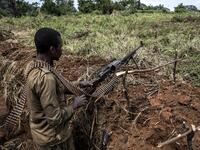 For the last three weeks the FARDC have been fighting in an offensive operation against a militia in the Wago Forest in the Djugu district of Ituria Province. Attacks by this militia and inter-communal fighting between the Lendu and Hema communities have displaced over 300,000 people so far. John WESSELS / AFP 