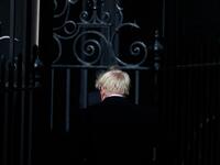 Britain's new Prime Minister Boris Johnson arrives back at 10 Downing Street in London on July 24, 2019. Boris Johnson took charge as Britain's prime minister on Wednesday, on a mission to deliver Brexit by October 31 with or without a deal. Adrian DENNIS / AFP