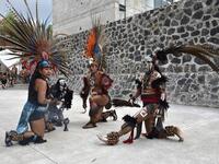 The sport, which dates back 3,500 years and was played by the Mayas (600 BC) and Aztecs (1400 BC) with ludic and ceremonial purposes, is back to Mexico City after 500 years. ROCIO VAZQUEZ / AFP