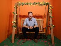 Business owner Will Bower poses for a photograph during an AFP interview at the Selfie Factory in Westfield London shopping centre in west London on September 11, 2019.Isabel INFANTES / AFP