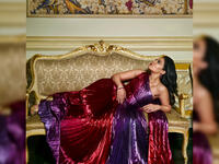 Saba Mubarak featured in Harper's Bazaar Arabia September's issue Source harpersbazaararabia.com