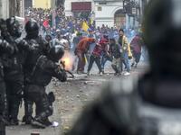 Protests and clashes erupted in Ecuador a week ago, after the government doubled fuel prices as part of an agreement with the International Monetary Fund to obtain loans despite its high public debt. Martin BERNETTI / AFP