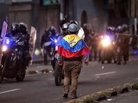 The violence broke out as thousands of people representing indigenous groups, farmers and labour unions marched on a square in downtown Quito near the government headquarters demanding that Moreno reinstate fuel subsidies. Cristina VEGA / AFP