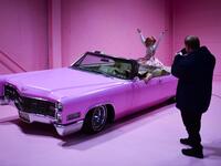 Instagram influencer "Anmaykaa" is being photographed at the "Supercandy Pop-Up Museum Vol. 2" in Cologne, western Germany on November 1, 2019. It is an interactive museum and offers a photo backdrop for social media at 25 stations. INA FASSBENDER / AFP