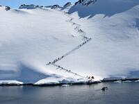 Tourists visit Orne Harbur in South Shetland Islands, Antarctica on November 08, 2019. Johan ORDONEZ / AFP