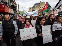 Mass demonstration kicks off in downtown Amman against the country's gas deal with Israel. Twitter