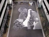 A mural of Kobe Bryant and GiGi was painted on a basketball court in the Philippines(Twitter)
