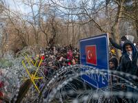 Greek police fired tear gas at migrants who have amassed at a border crossing in the western Turkish province of Edirne, some of whom responded by hurling stones at the officers. The clashes come as Greece bolsters its border after Ankara said it would no longer prevent refugees from crossing into Europe following the death of 33 Turkish troops in northern Syria. BULENT KILIC / AFP