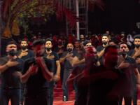 Iraqis respect social distancing at a mosque on August 20, 2020, as Muslim Shiites start marking Ashura under new health guidelines to limit the risk of exposure to Covid-19 virus. Hussein FALEH / AFP