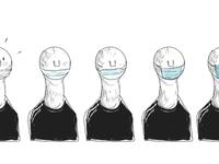 Cartoonists protest the arrest of Emad Hajjaj. (Rafat Alkhateeb/ Twitter)