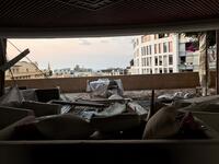 The devastated Hotel Le Grey (www.theartnewspaper.com)