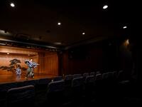 This photo taken on July 29, 2020 shows performer Kennosuke Nakamori (R) and his father Kanta Nakamori taking part in a rehearsal at the Kamakura Noh Theatre in the town of Kamakura in Kanagawa Prefecture, about one hour southwest of Tokyo. Philip FONG / AFP
