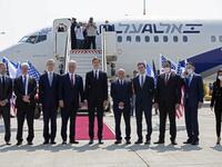 The El Al flight, scheduled to leave at 0730 GMT from Ben Gurion Airport near Tel Aviv, will carry a delegation led on the American side by President Donald Trump's son-in-law and White House advisor Jared Kushner. Heidi levine / AFP