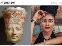 Hatshepsut came to the throne of Egypt in 1478 BC.,  by Becca Saladin (royalty_now_/Instagram)