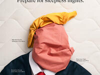 Sova Prepare for sleepless nights (https://www.adsoftheworld.com/collection/donald_trump_in_advertising#)