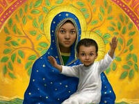 The Virgin’s profile is serene and has been described as possessing “magical beauty.” (Facebook)