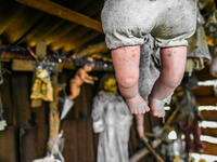 Creepy old dolls in the abandoned Island of the Dolls, Xochimilco, southern Mexico City. (Shutterstock)