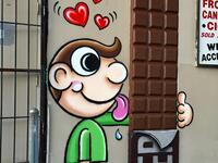 American street artist Tom Bob